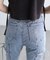 [低身長サイズ／Sシリーズ]サイドカットフレアデニムパンツ