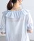シアーフリル半袖ブラウス