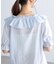 シアーフリル半袖ブラウス