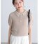 〈ＭＦＭ〉金ボタンクロップドポロニット