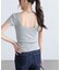 〈MFM〉バックオープン半袖カットソー