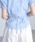 ウエストシェイプＶネック半袖シャツ