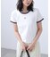 ロゴ刺繍リンガーTシャツ