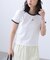 ロゴ刺繍リンガーTシャツ