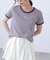 ロゴ刺繍リンガーTシャツ