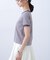 ロゴ刺繍リンガーTシャツ