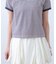 ロゴ刺繍リンガーTシャツ