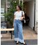 [低身長サイズ／Sシリーズ]ベーシックワイド裾レースデニムパンツ