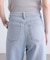 [低身長サイズ／Sシリーズ]ベーシックワイド裾レースデニムパンツ