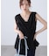 ＜MFM＞カットジャガードカシュクールブラウス
