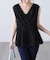 ＜MFM＞カットジャガードカシュクールブラウス