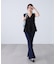 ＜MFM＞カットジャガードカシュクールブラウス