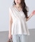 ＜MFM＞カットジャガードカシュクールブラウス
