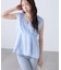 ＜MFM＞カットジャガードカシュクールブラウス