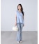＜MFM＞カットジャガードカシュクールブラウス