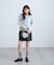 リボンドロスト半袖ニット