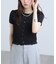 ＜MFM＞シャーリング半袖カーディガン