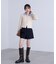 シャツレイヤードゴールドボタンニット