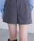 〈セットアップ対応〉ハイウエストショートパンツ
