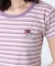 ワンポイント刺繍半袖ボーダーカットソー