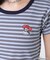 ワンポイント刺繍半袖ボーダーカットソー