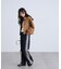 [低身長サイズ／Sシリーズ]ベーシックワイドサイドレースデニムパンツ