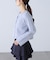 ショートシャギー金ボタンカーディガン