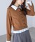 Iシャツフェイクレイヤードポロカーディガン