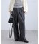 ウエストレースワイドストレートパンツ