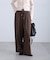 ウエストレースワイドストレートパンツ
