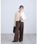 ウエストレースワイドストレートパンツ