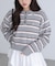 POLO BCS ボーダーポロニット
