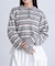 POLO BCS ボーダーポロニット