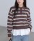 POLO BCS ボーダーポロニット
