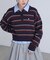 POLO BCS ボーダーポロニット