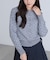 ドット柄オフショル2wayカーディガン
