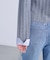 シャツレイヤードゴールドボタンニット
