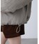 スタンド中綿ミドル丈リバーシブルブルゾン