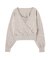 レースドッキングカシュクールニット