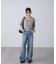 レースドッキングカシュクールニット