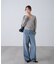 レースドッキングカシュクールニット