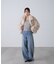レースドッキングカシュクールニット