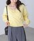 レースドッキングカシュクールニット