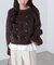 ハート刺繍シャギーニット