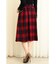 チェックフレアスカート