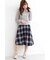 チェックフレアスカート