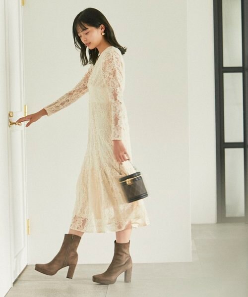 EDIT COLOGNE》モールレースワンピース｜プロポーションボディ