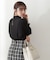 ｜美人百花10月号タイアップ 宇賀美里さん着用商品｜バイカラーシャーリングブラウス