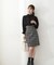 ｜美人百花10月号タイアップ 宇賀美里さん着用商品｜バイカラーシャーリングブラウス
