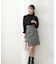 ｜美人百花10月号タイアップ 宇賀美里さん着用商品｜バイカラーシャーリングブラウス